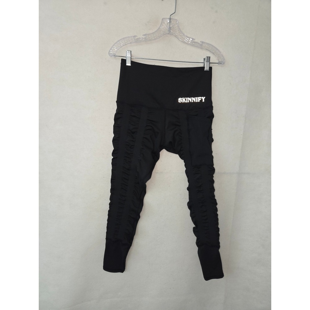 Skinnify Resistance Legging Womens Small Black Active‎ Workout Stretch Shaping